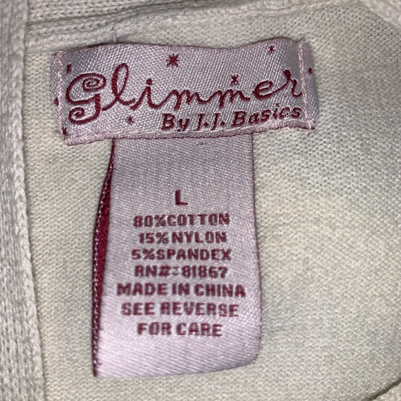 Glimmer by JJ Basics - Ruffled cap sleeve striped sweater dress - Picture 8 of 8